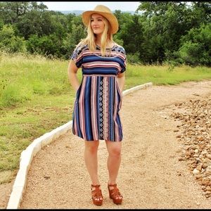 Aztec Print Dress